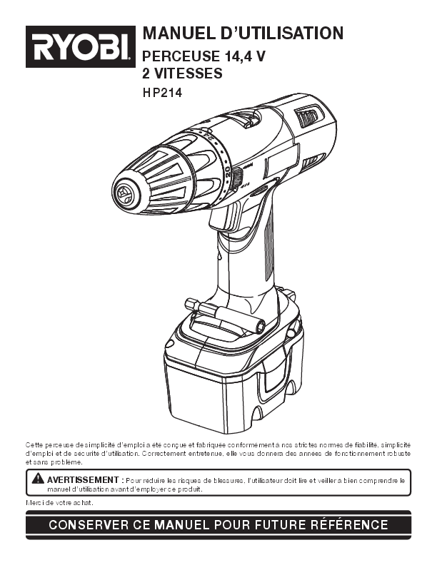 18V ONE+™ Hammer Drill - Tool Only 