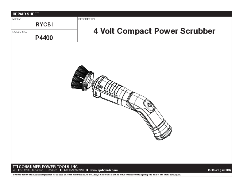 4V Compact Scrubber - RYOBI Tools