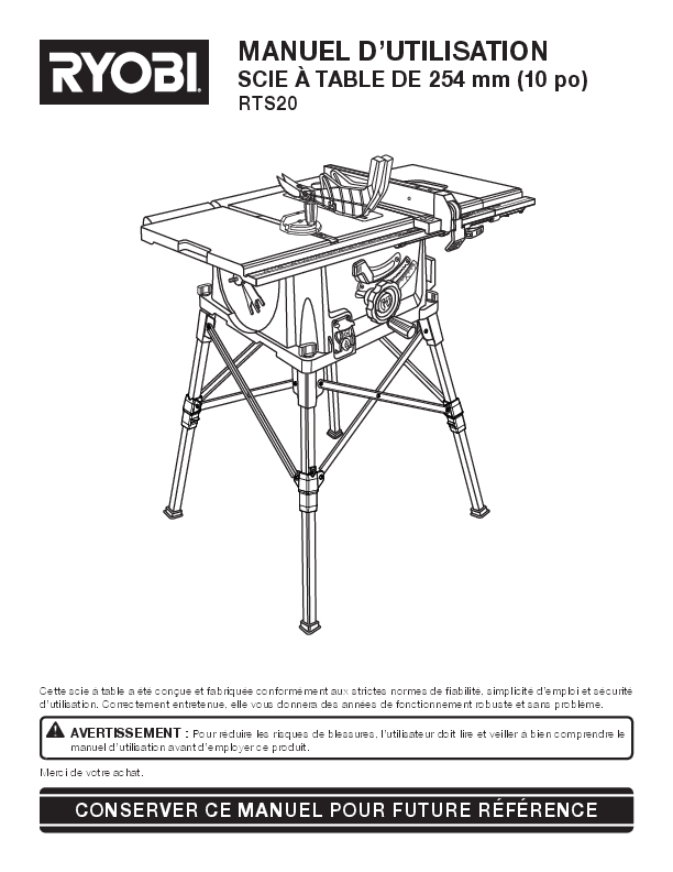 10" Portable Table Saw with Stand RYOBI Tools